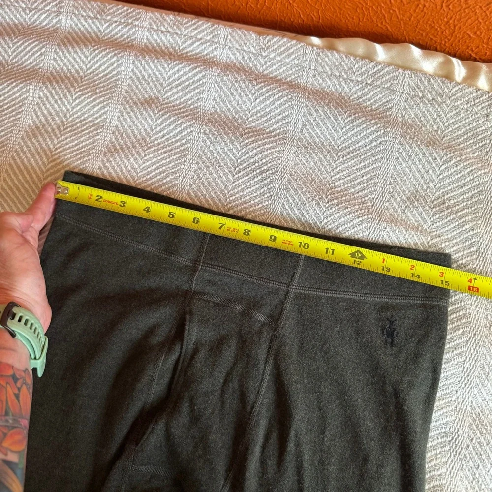 Smartwool Mens Merino 250 Base Layer Bottoms Olive Gray Thermal Leggings L
